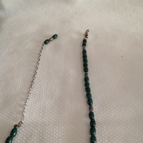 Ladies Sterling silver Jade necklace - Picture 6 of 9